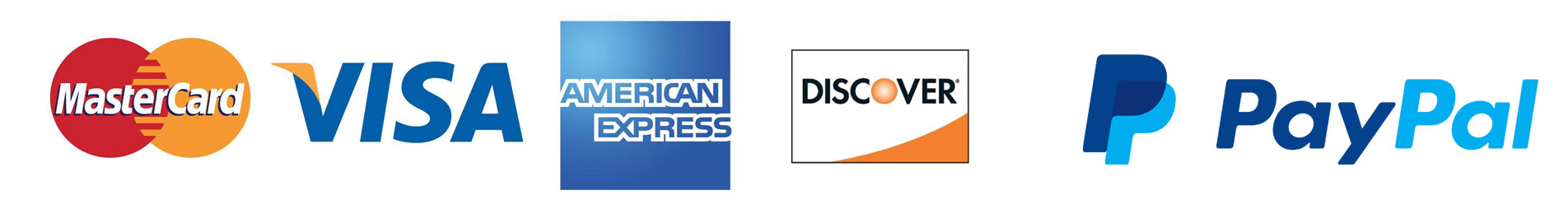 We accept credit cards and PayPal