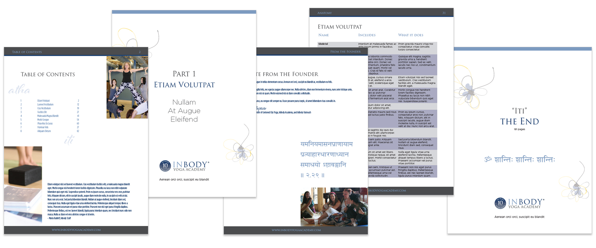 Yoga Teacher Training Manuals Design