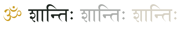 OM Shanti Shanti Shanti Devanagari