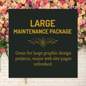 Large Maintenance Package for web and graphic design