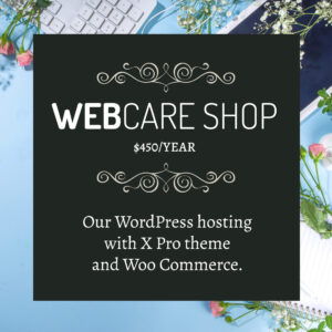 WebCare SHOP web hosting package